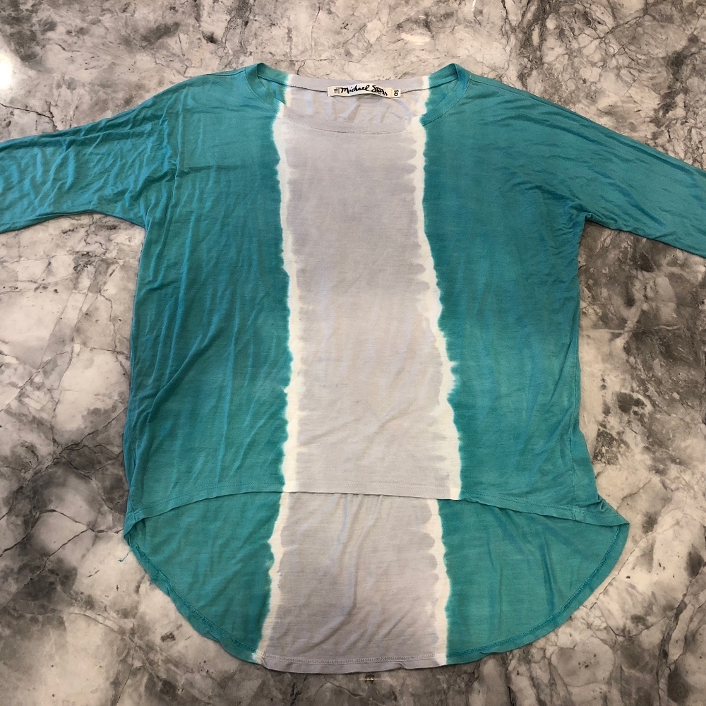 Michael Stars Hi-Lo Tie-Dye Top
